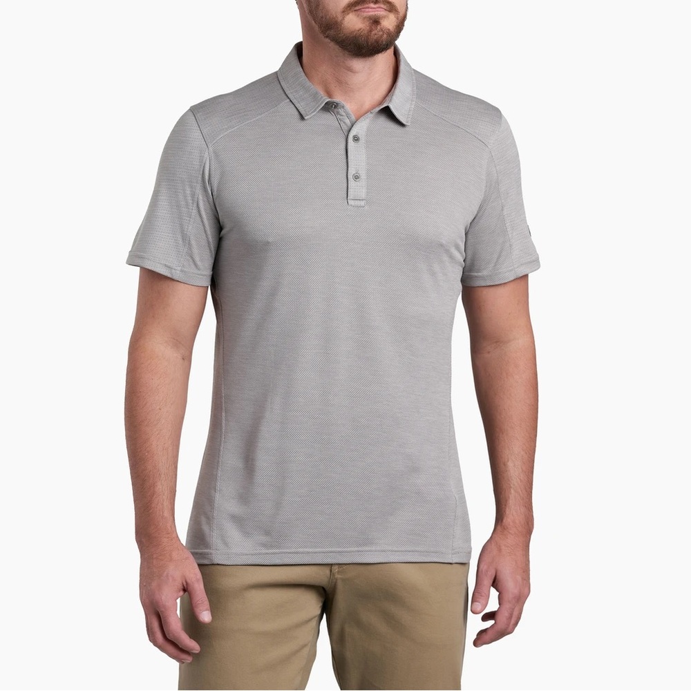 KUHL ENGINEERED POLO Shirt Cloud Grey Mens SIZE XXL outdoor camping hiking
